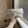 Handheld Bag Envelope Simple And Versatile Bag Dinner Crocodile Pattern Women'S Bag Wedding