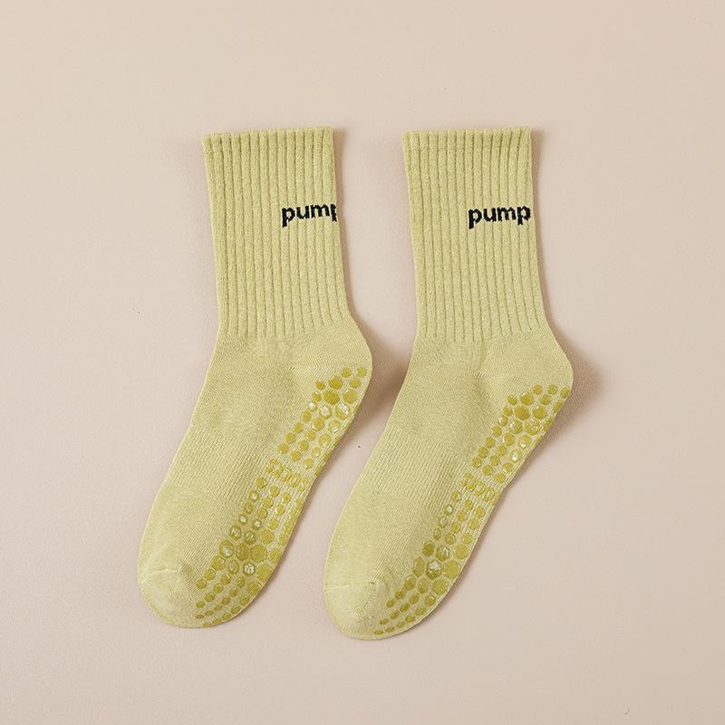Female Summer Professional Yoga Fitness Exercise Running Jump Non-slip Home Indoor Tube Socks