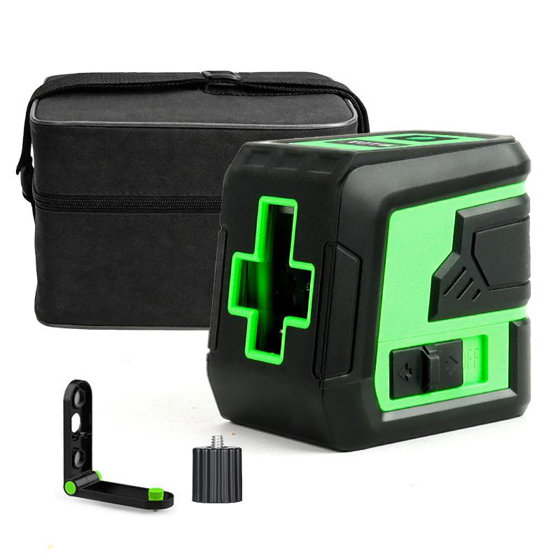High-Precision Green Light Mini Laser Leveler with Automatic Cross 2-Line Projection