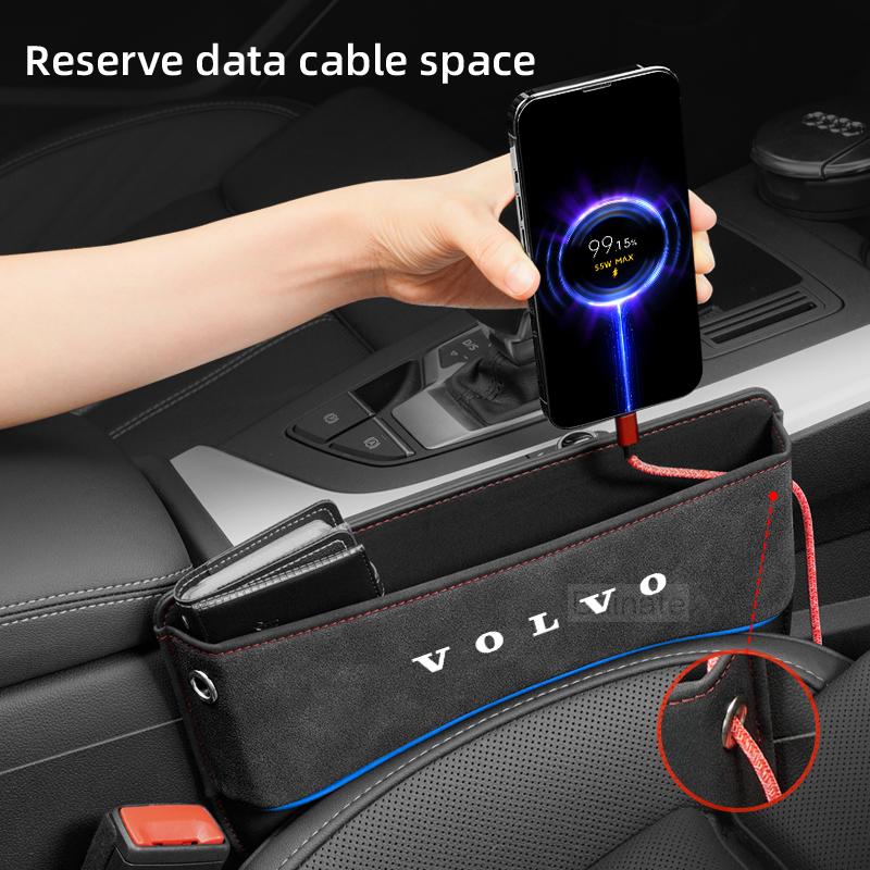 Car Seat Crevice Storage Box Gap Slot Organizer For Volvo XC40 XC60 XC70 XC90 V40 V50 V60 V90 S40 S60 S80 S90 Car Accessories