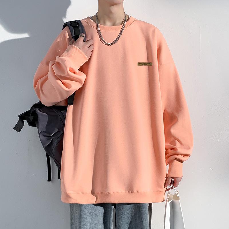 Tröja Herr Vår och Höst Herr Sport Casual Långärmad Pullover Lös Rundhalsjacka Par Tröja Herr