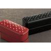 Miyamoto Sangyo Clean Coat Slim Lunch Bento Box, Saaya Pattern, Black, Large (Top Box) 330ml (Bottom Box) 330ml