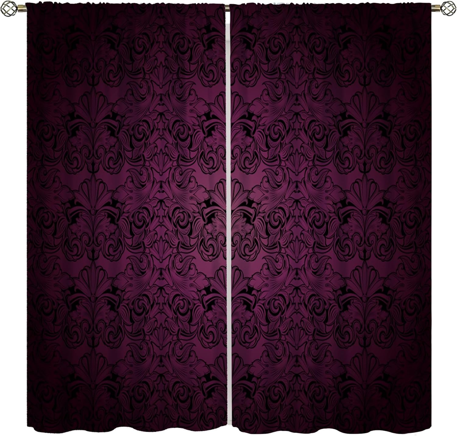 Gothic Skull Curtains, White Fantasy Mythos Gothic Skull Chained Warrior King Windows Treatments Rod Pocket Drapes for Kids Boys 60×150cm