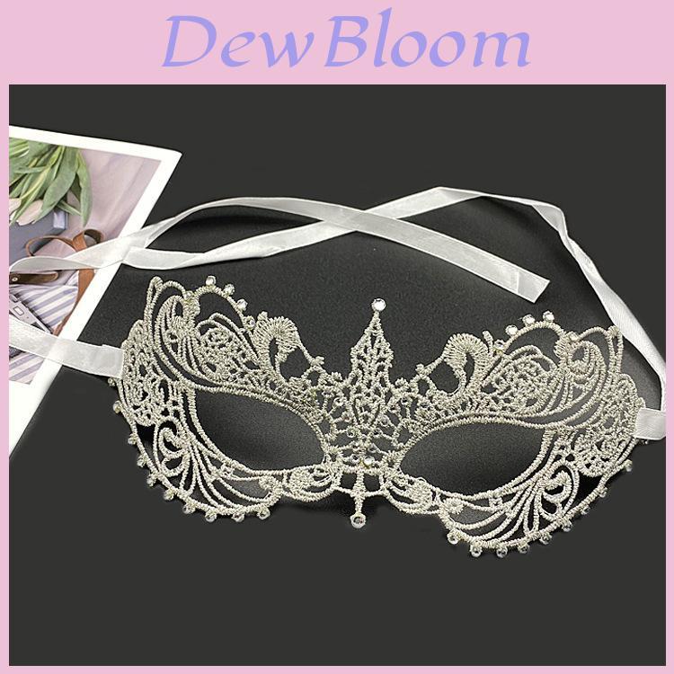 Halloween Costume Accessory With Lace Filigree And Glittering Details For Themed Events And Halloween Cosplay