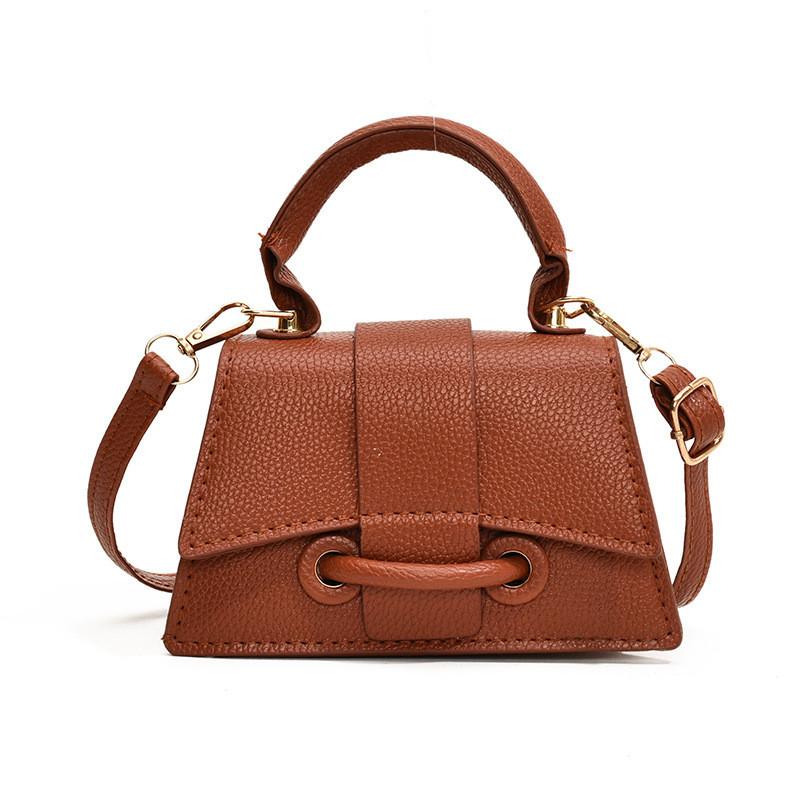 Stylish Mini Handbag For Fall 2024 Featuring Vintage Square Design And Pu Material