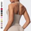 Cross-back Brushed Yoga Tank and Sports Bra for Women - Tight Fit, Stylish, Ideal for Running and Fitness