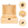 2pcs Wood Treasure Box Soild Wood jewelryBox Vintage Wooden Jewelry Storage Box Chest Box With Buckle