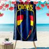 Magpies Legacy Print Beach Towel, Large Soft Quick Dry Towel for Beach Camping Swimming