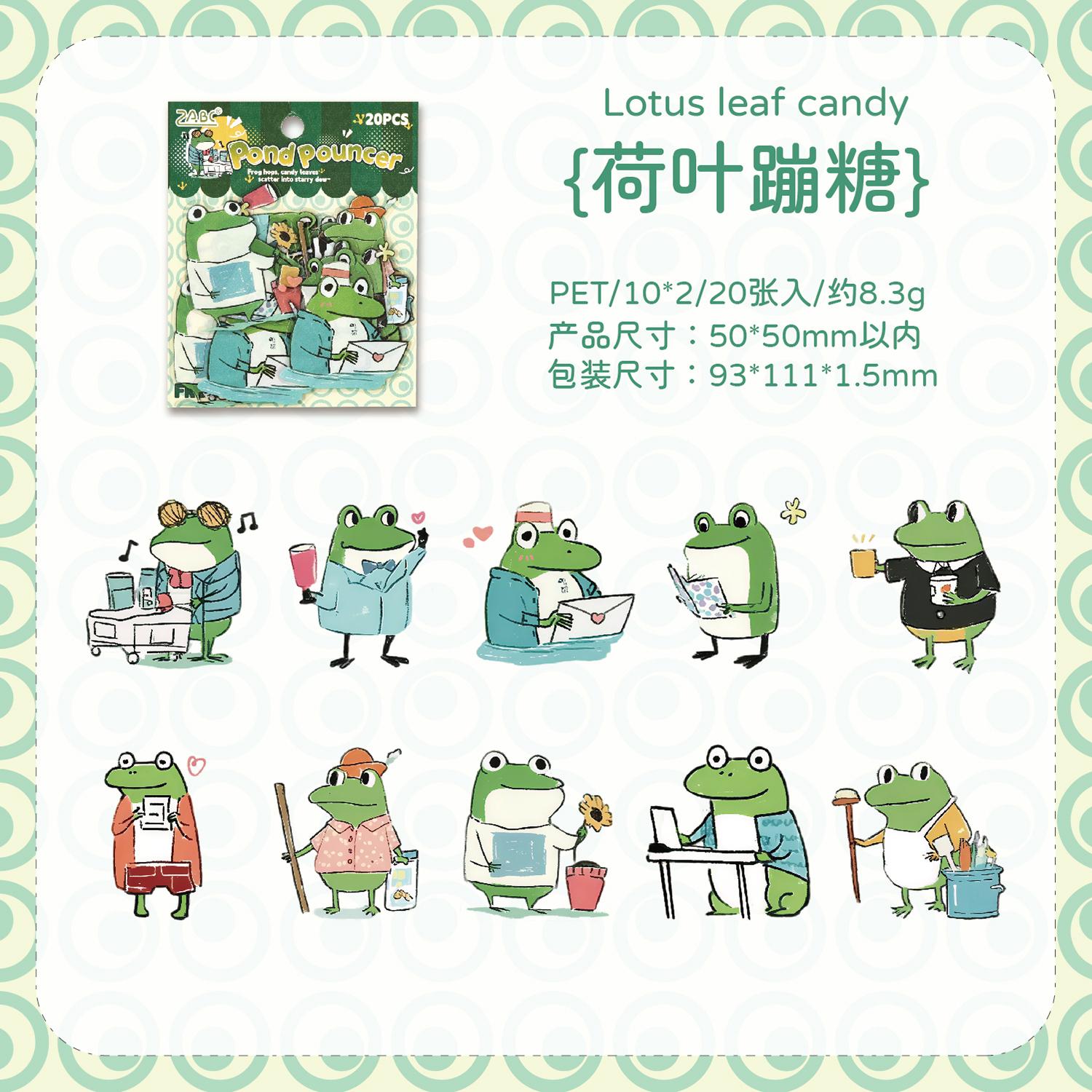 

20pcs Fun Animal City Series Kawaii Cartoon PET Stickers Creative Collage DIY Diary Scrapbook Material Stationery Stickers