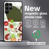 Fruit Art Images  Phone Case For Samsung S26 S25 S24 S23 S22 S21 Plus Ultra Note20 Glass Magnetic Case