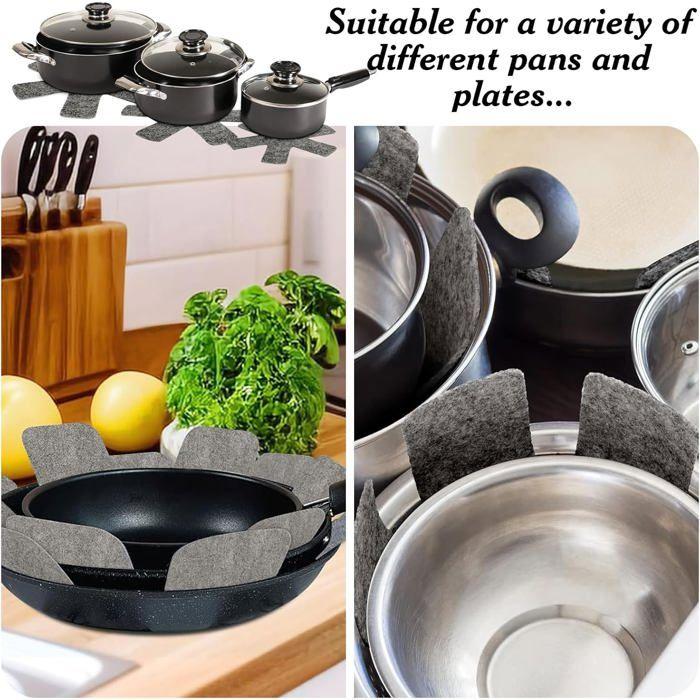 12 pièces protège-poêles (26/35/38 cm), séparateurs empilables pour éviter les rayures Label