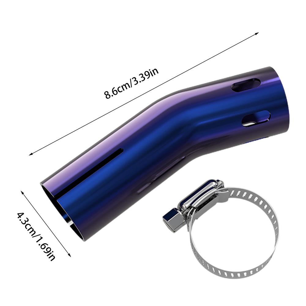 Motorcycle Exhaust Defcorative Exhaust Elbow Pipe Decorative Protection Pipe Rear Section Elbow Tail Pipe Exhaust Tips for Car