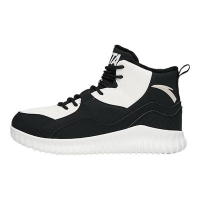 Lifestyle Series Casual Warm Non-Slip Wear-Resistant High-Top Sneakers Women Sneakers White Black 122148903-3