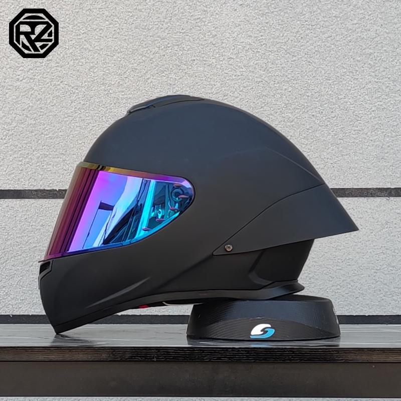 ORZ Motorcycle helmet, men's and women's dual lens full face helmet, motorcycle sports car, all season full face helmet