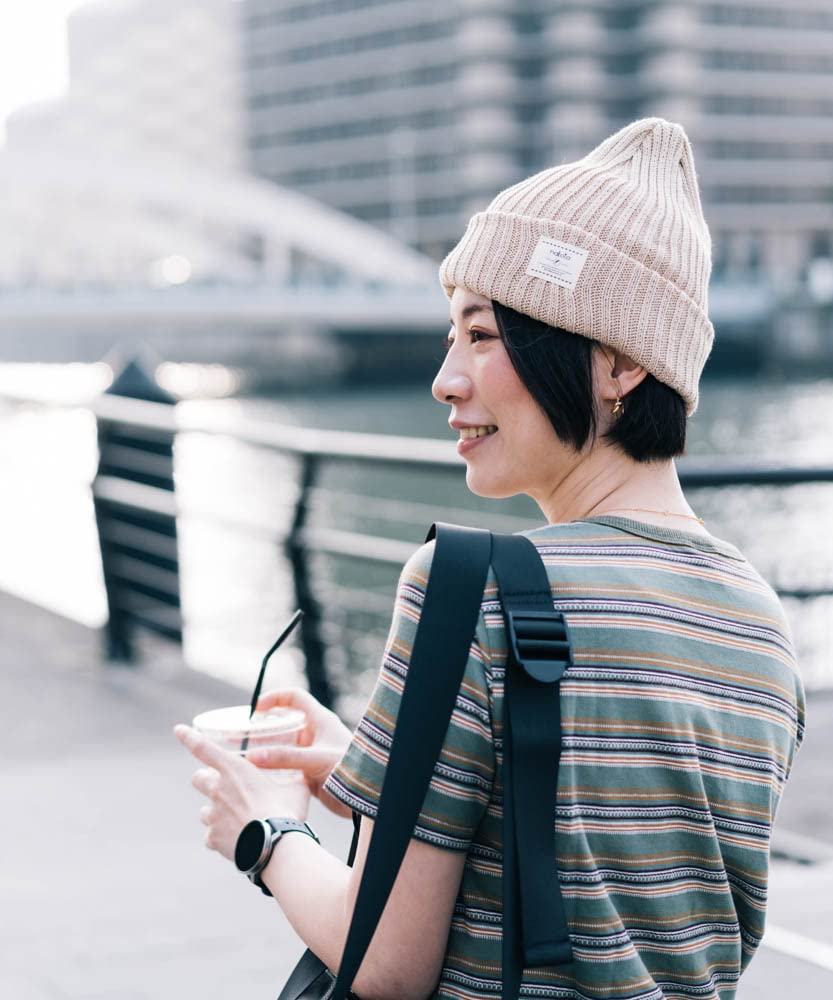 Nakota Cotton Knit Made in Winter and One Size Fits Coffee Brown Hat, Tagless, Japan, Hat, Men's Women's, All,