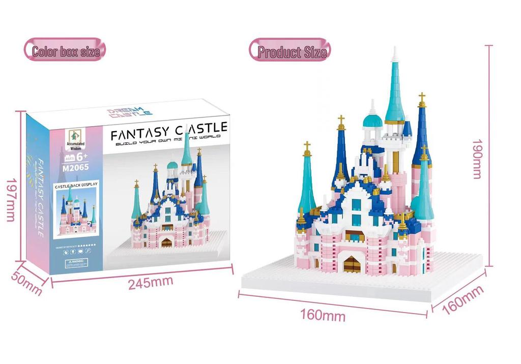 Princess Bouquet Cherry Blossom Castle Building Blocks - High Difficulty, Compatible for Girls' Birthday Gift