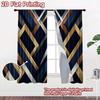 2D flat Photography Backdrop Popular Background cloth Geometric Gold Blue Design 100% Polyester Birthday Party Perfect for