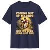 Coming Out of My Cave the Jesus Resurrection Easter TShirt Male Streetwear TShirts Summer ONeck Hipster Tees Plus Size Tops