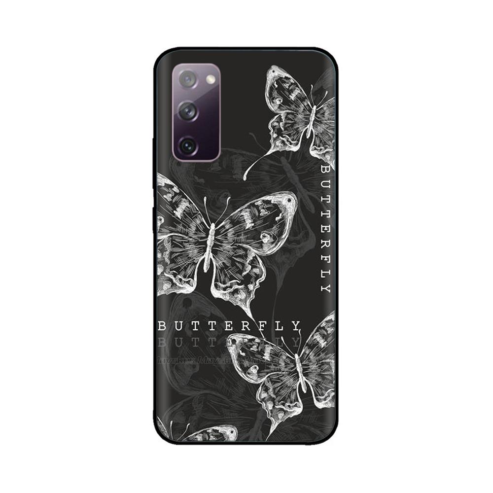 Phone Case For Samsung Galaxy S20 FE Case Soft TPU Painted Silicone Back Cover For Samsung S20 Ultra S20+ Cases s 20 Shell Cover