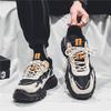 Spring Men's Shoes New Breathable Mesh Sneakers Men's Korean Version Versatile Thick-soled Non-slip Running Dad Shoes Men's