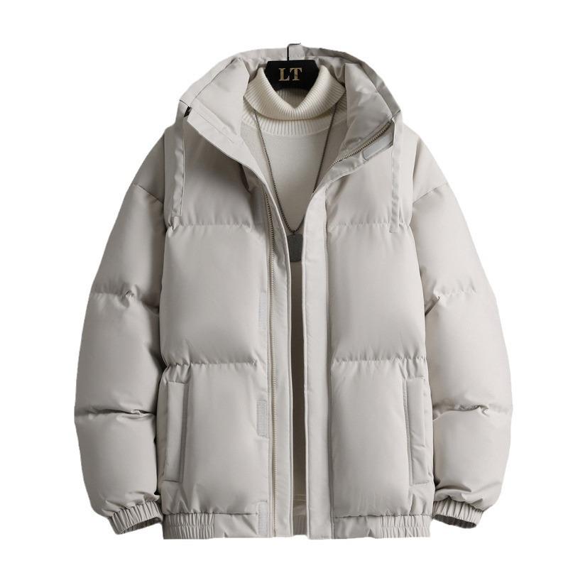 Men's Down Jacket New Plus Size White Duck Down Bread Jacket Winter Jacket Men's Thick Loose and Warm