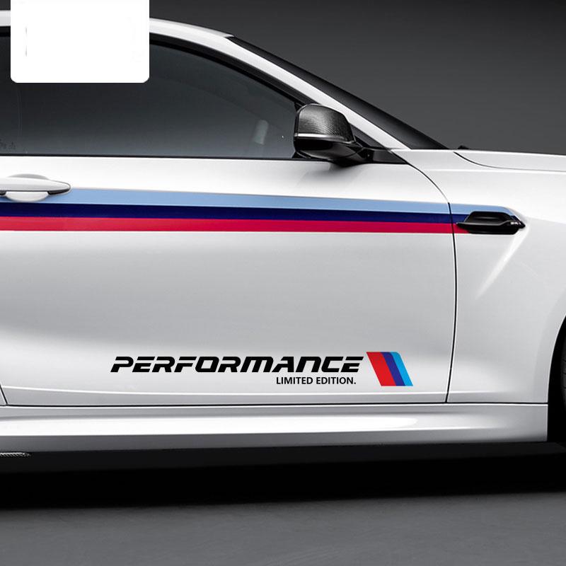 2 Stück Mperformance Auto Karosserie Aufkleber Für BMW E30 E36 E39 E46 E60 E61 E64 E70 E71 E85 E87 E90 E83 F10 F20 F30 E80 M3 M5