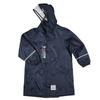 Bostar Compatible with School Includes Storage and for Boys and Size Navy Kids' Raincoat, Bags, Pouch, Lightweight, Water-Repellent, Waterproof,