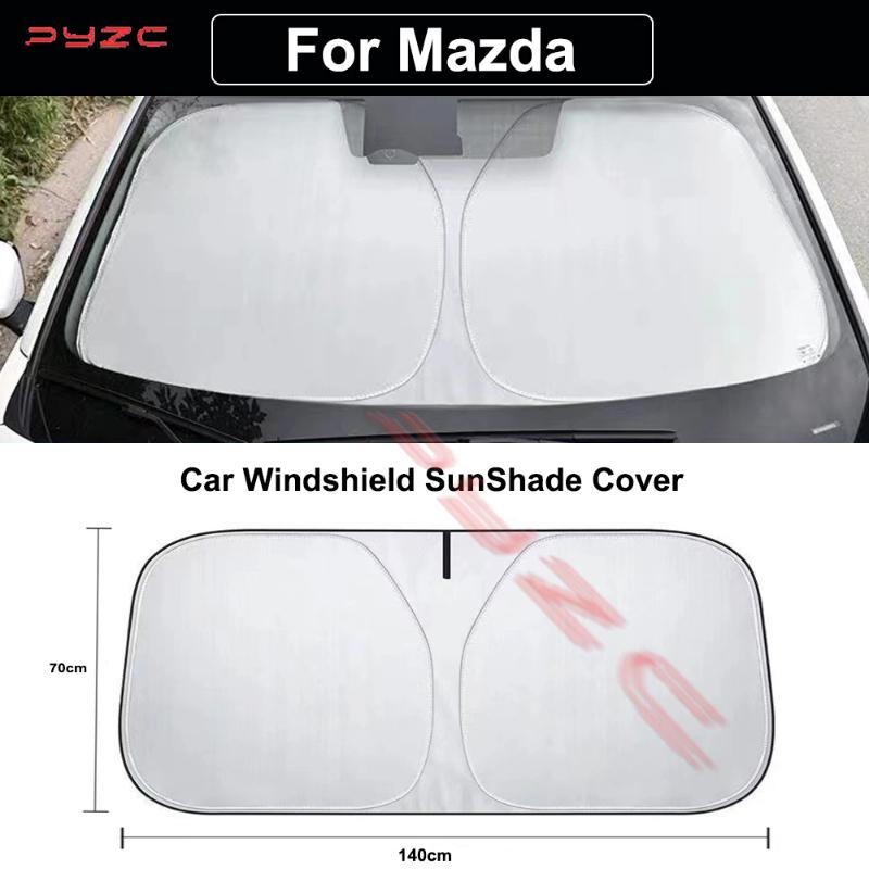 Car Windshield SunShade Cover For Mazda 2 3 4 Alexa CX30 CX-4 CX5 CX-5 CX8 CX-8 CX-30 EV CX-50 CX9 CX-9 Anti UV Car Accessories