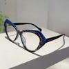 Fashion Cat Eye Glasses Women  New Fashion Multi-color Rim Eyeglasses Trendy Chic Design Blue Light Blocking Eyewear