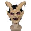 Halloweenská celoobličejová maska Lucifera pro dospělé Latexová maska Lucifera s rohy Cospal Rekvizity
