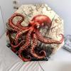 Ship Octopus  pattern, automatic folding umbrella, portable and foldable design, 8 ribs, a Christmas or birthday gift.