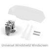 ZCJSZP Motorcycle Windshield Extension, Universal Adjustable Clip, Spoiler Shield Screen, Clear (Transparent)
