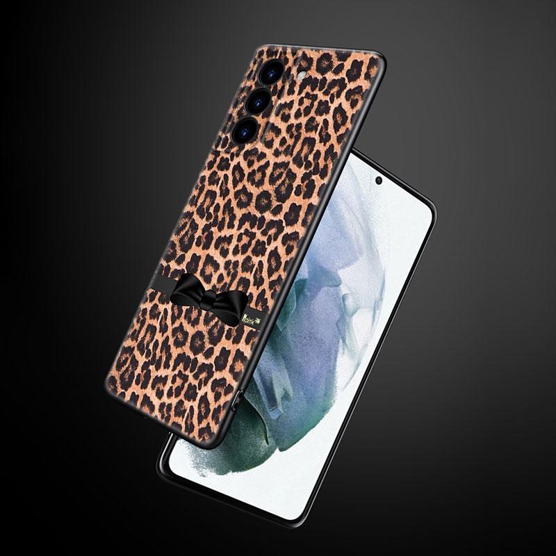 

Чехол для телефона с леопардовым принтом Love для Samsung Galaxy S22 Pro S21 S20 Ultra FE S10 Lite 5G S10E S9 S8 Plus, мягкий черный чехол из ТПУ Samsung S10 E