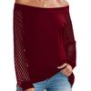 2026 Autumn/Winter French Lace Patchwork Lantern Sleeve Loose T-shirt for Women.