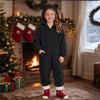 Warme zweiseitige Einteiler-Pyjamas für Kinder, Nachtwäsche, Loungewear für Jungen und Mädchen