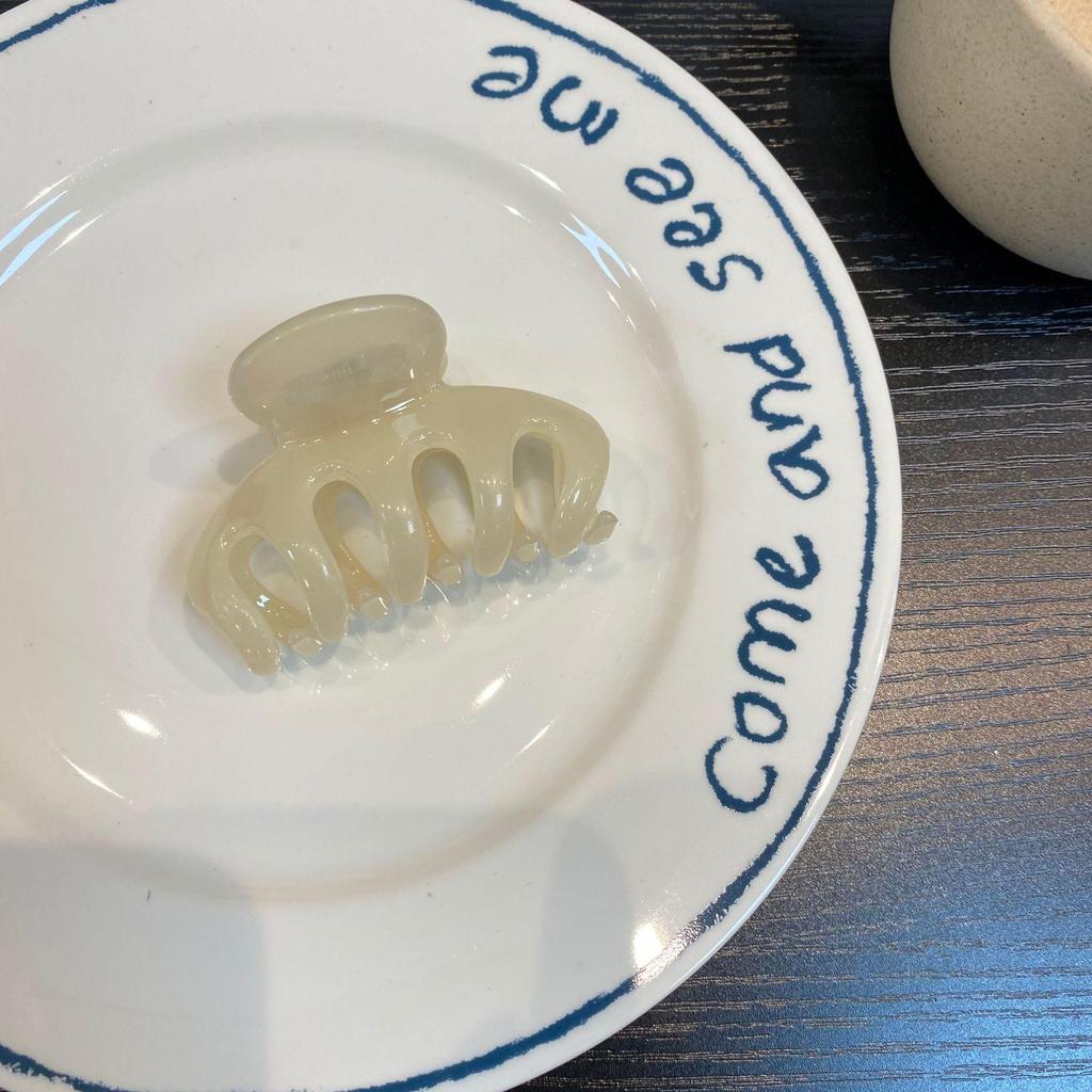 Luxury Pumpkin Claw Hair Clip for Thick Hair - Large Size Updo Shark Clip for Women