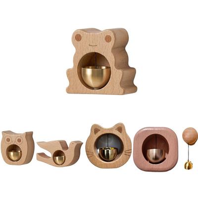 Kreative Magnetische Türklingel Dekorative Holz-Ladenklingel Hängender Anhänger Eingangserinnerung Windspiel für Tür Wand