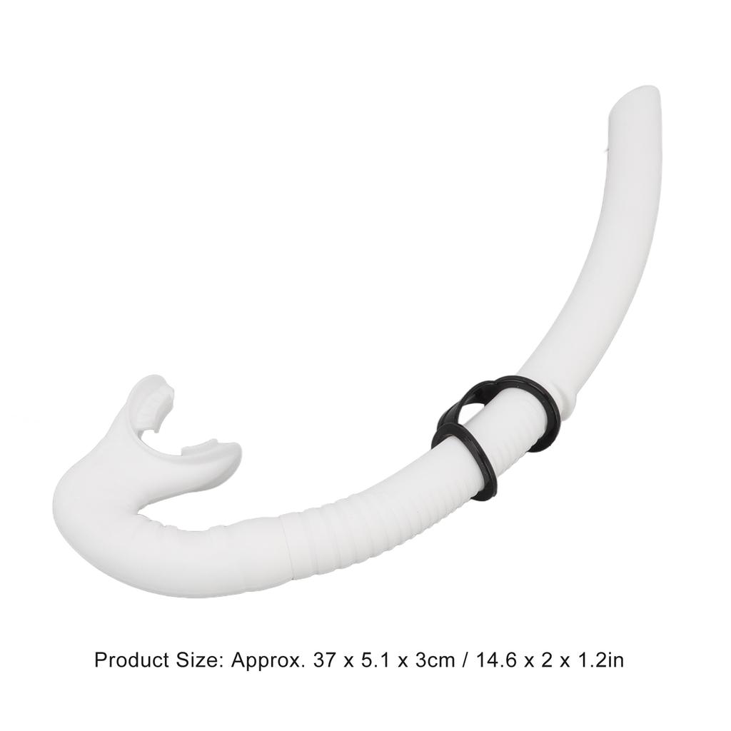 Diving Breathing Tube Foldable Soft Mouthpiece Silicone Freediving Snorkel for Spearfishing Swimming Snorkeling