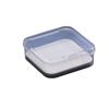 Transparent Plastic Luya Insect Bait Box with Sponge Fish Hook Storage Tool Box for Fly Fishing.