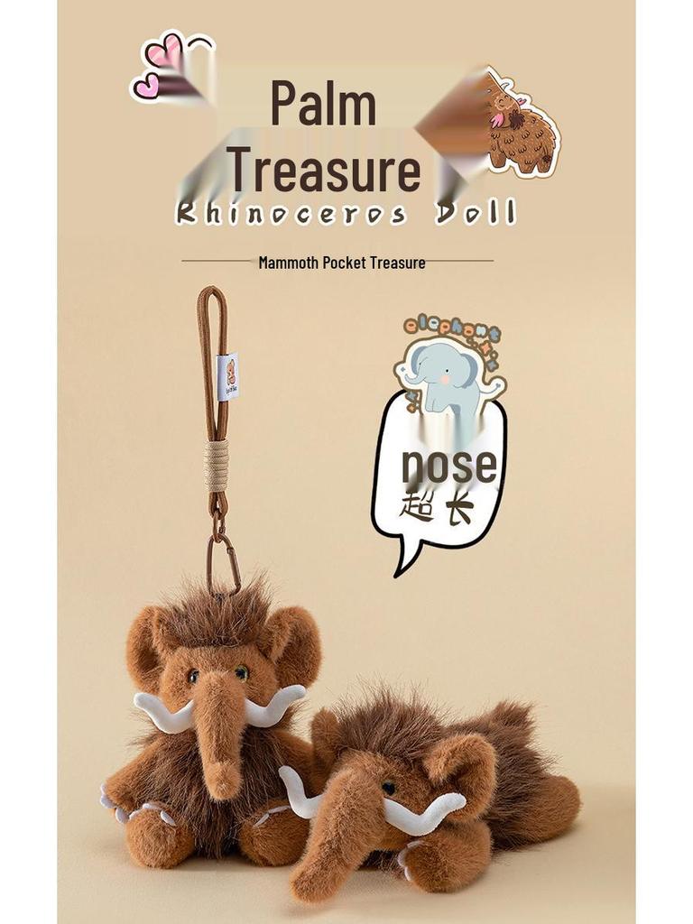 Peluche Mammut Orso Statuetta Bambola Portachiavi Ornamento