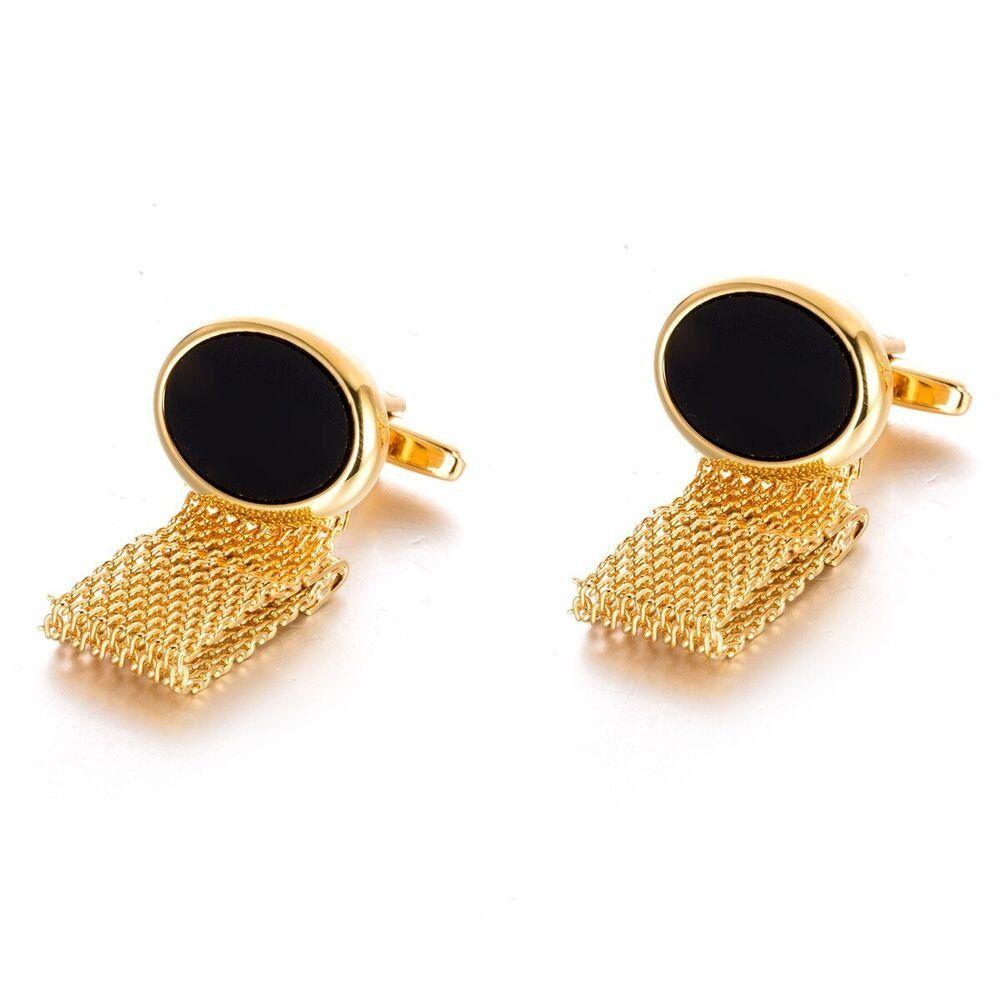 

1Pair Gold Suit Chain Copper Gold Chain Cufflinks New Buttons Suit