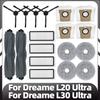 For Dreame L20 Ultra / L30 Ultra / X20 Pro Robot Vacuum Parts Main Side Brush HEPA Filter Mop Pad Dust Bag Spare Accessories