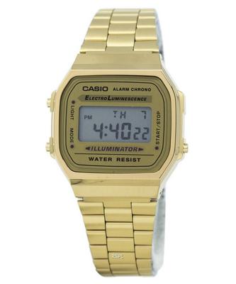 Digital Alarm Chrono Stainless Steel A168WG-9WDF A168WG-9W Unisex Watch