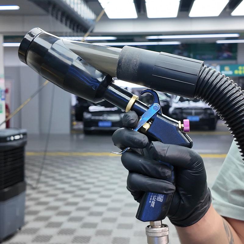 Pneumatyczny pistolet do dmuchania i zasysania wnętrza samochodu, SW-T007 Pneumatyczne narzędzie 2 w 1 do odkurzania i przedmuchiwania powietrzem do zwijarki węża powietrznego