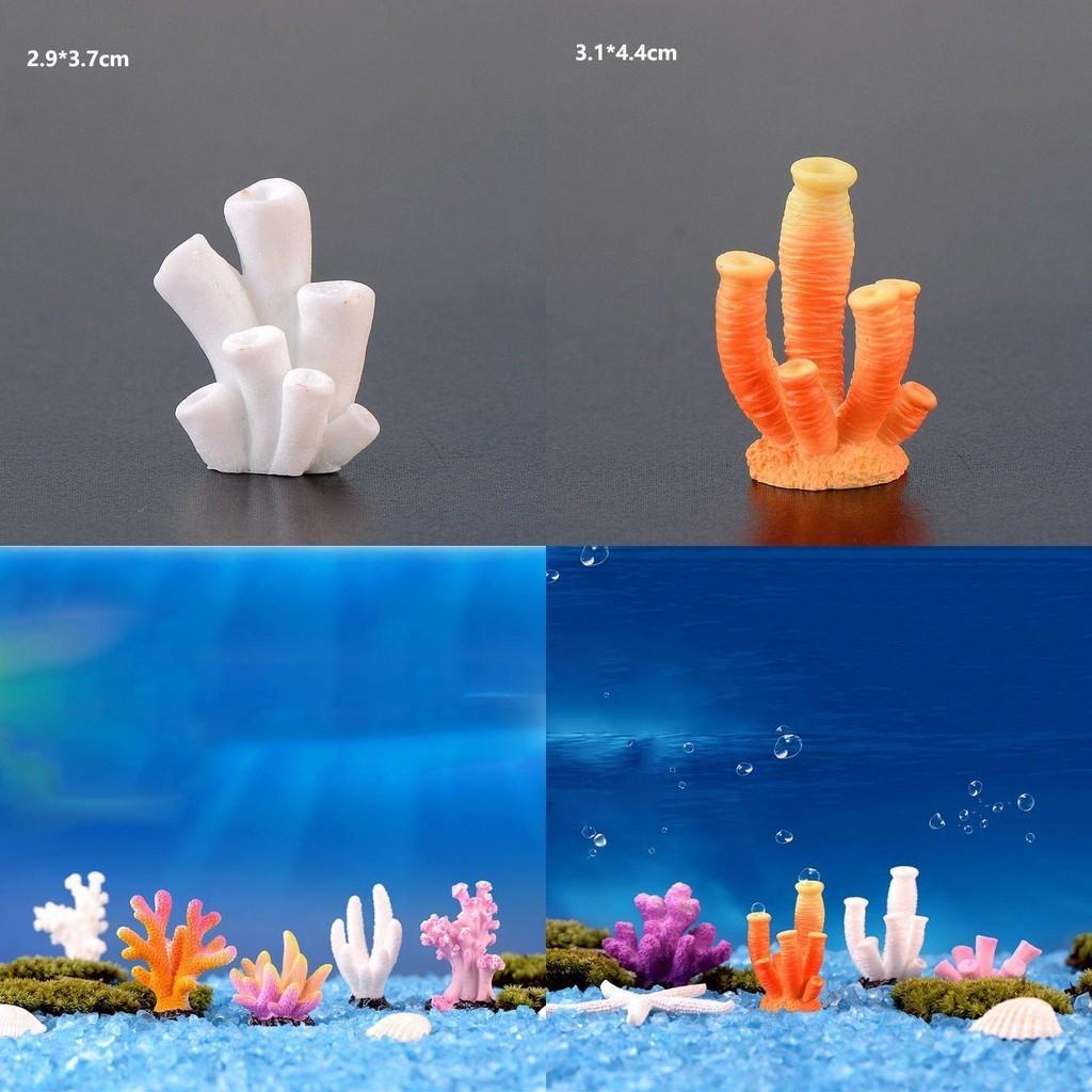 Buntes Harz-Korallenornament für Aquarien und Fischtanks