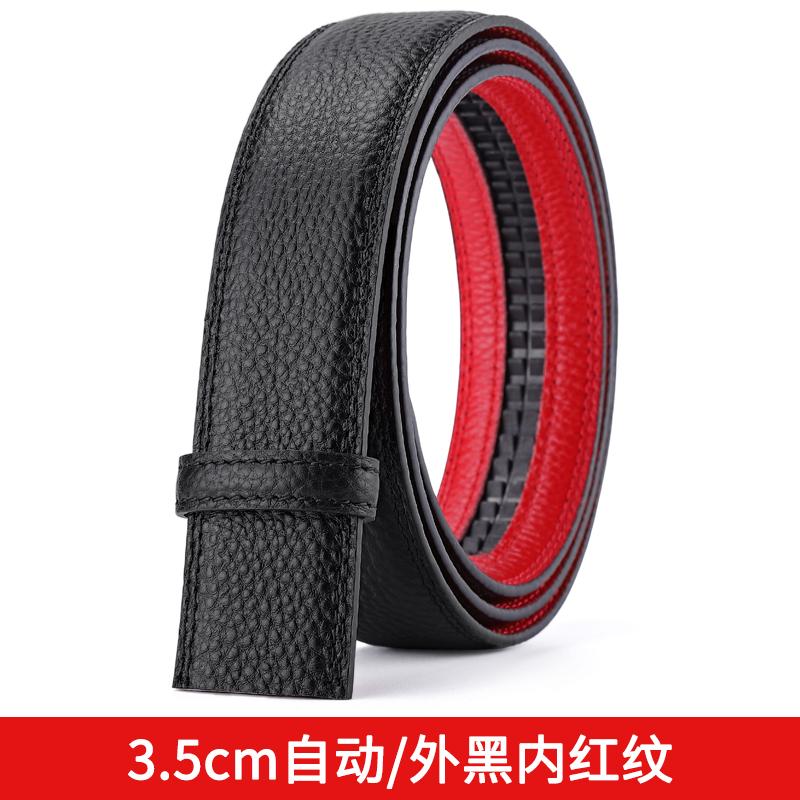 

Ремень из натуральной кожи крупного рогатого скота первого слоя, мужской кожаный ремень с гладкой пряжкой, ремень без головы с крокодиловым узором, молодежный ремень с автоматической пряжкой 125cm