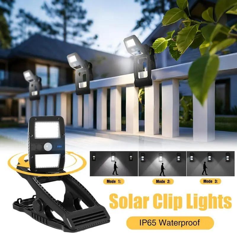 Ultra Bright Solar Charging Clip Lamp, Outdoor Wall Lamp, Outdoor Courtyard Balcony, Courtyard Wall Sensor Lamp