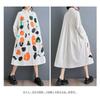 New Loose Large Size Printing Splicing Casual Simple Sweet Long-sleeved Dresses