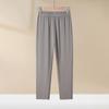 Middle Aged Women's Pants Summer Thin High Waiste Elastic Loose Straight Pants Female Casual Trousers