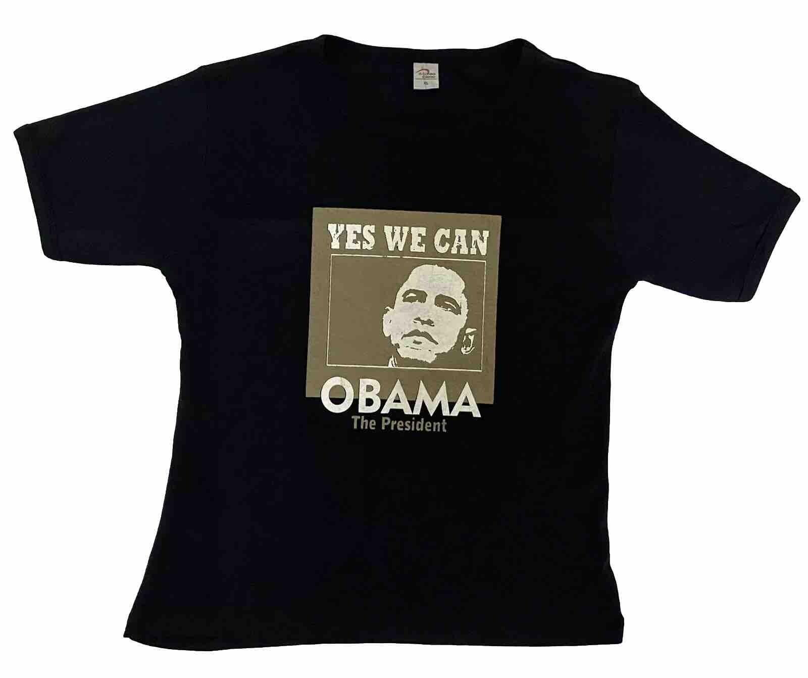 Barack Obama Campaign Shirt Sz XL Yes We Can Back Hit SEE PICS for Measures M